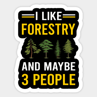 3 People Forestry Sticker